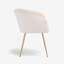 Chaise en velours rose Soroosh