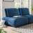 Aukeem 37'' Wide Extendable Armless Chair-877825213
