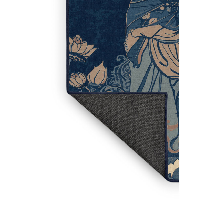 Tapis moelleux à motif floral Dylan, 4 x 6