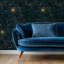 Blue and Gold Night Sky Stars Wallpaper