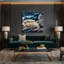 Art mural sur toile chats gris à poils longs-1143061166