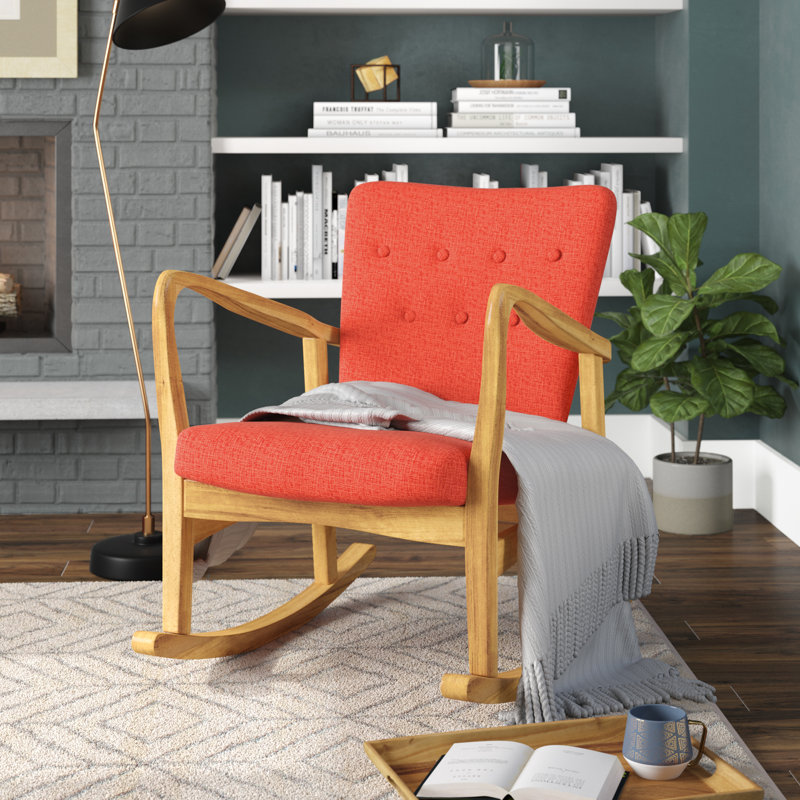 Chaise berçante Welke, Orange assombri