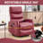 Heat Massage Manual Recliner Chair With Rocker And Swivel In Fabric For Living Room-1163254525