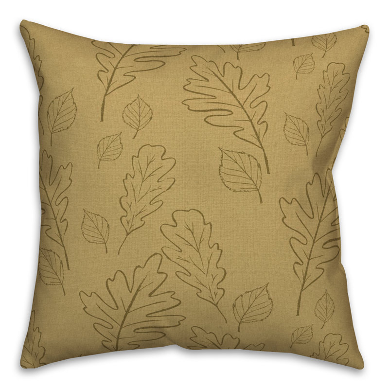  Square Throw Pillow, Yellow