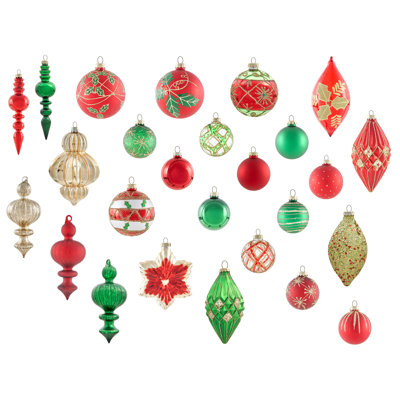 20cm Handmade Solid Colour Glass Ball Ornament