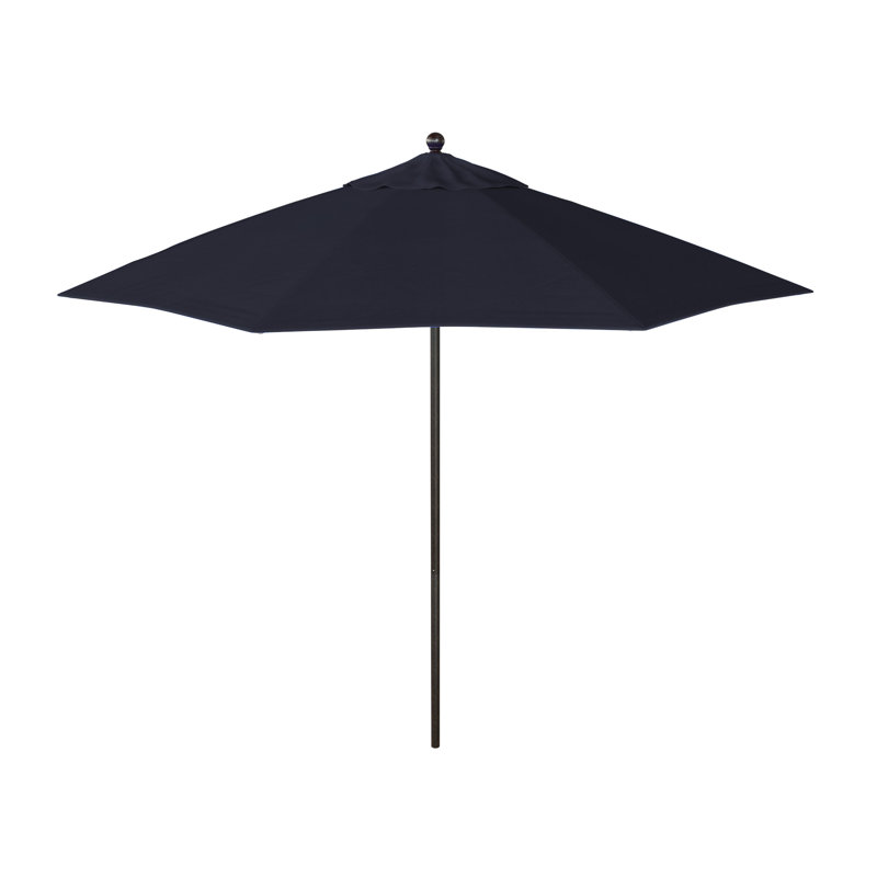 Parasol de marché commercial en aluminium Geil, Spectre indigo Sunbrella®, Bronze