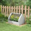 Lit de jardin surélevé avec mini serre