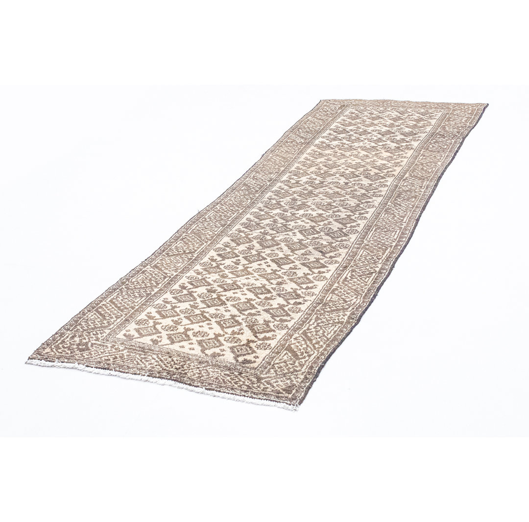 Hand Knotted Wool Brown Indoor/Outdoor Rug