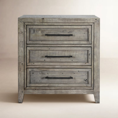 3-Drawer Reclaimed Pine Nightstand