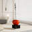 Black+Cherry+White Free Form Glass Steel+Marble Decorative Object