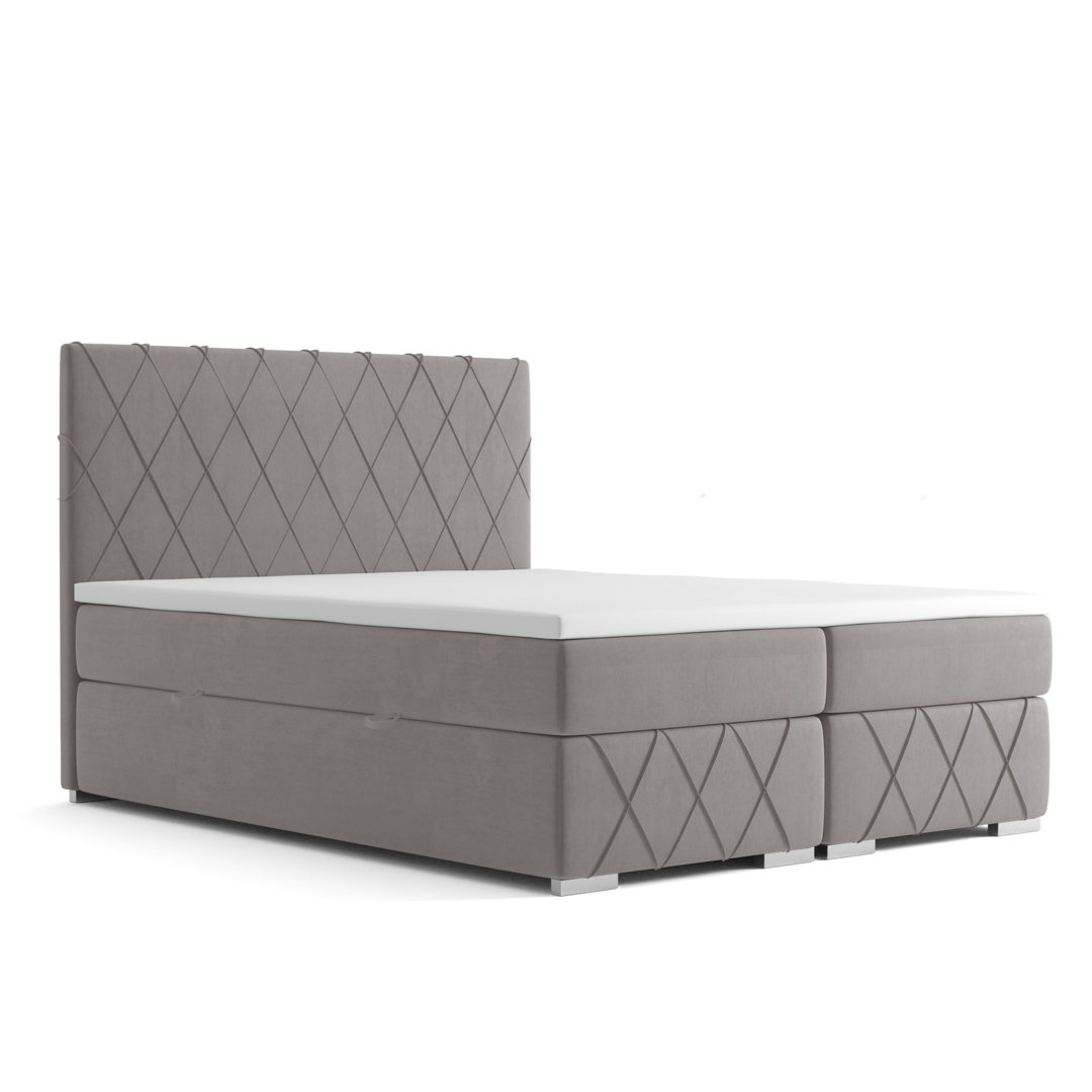 Boxspringbett Bryana mit Topper und Bettkasten