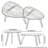Nesting Coffee Table Set of 2,Modern Center Table for Living Room, Lounge Area, or Office.-1806479900