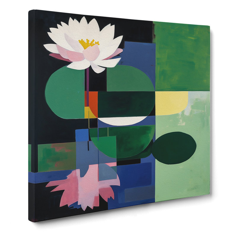 Modern Wall Art - Wrapped Canvas - Framed Print, 50cm H x 50cm W x 3cm D