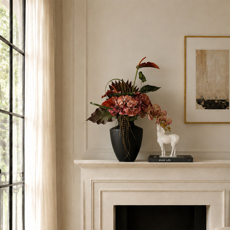 Vases de table en céramique Black Bud