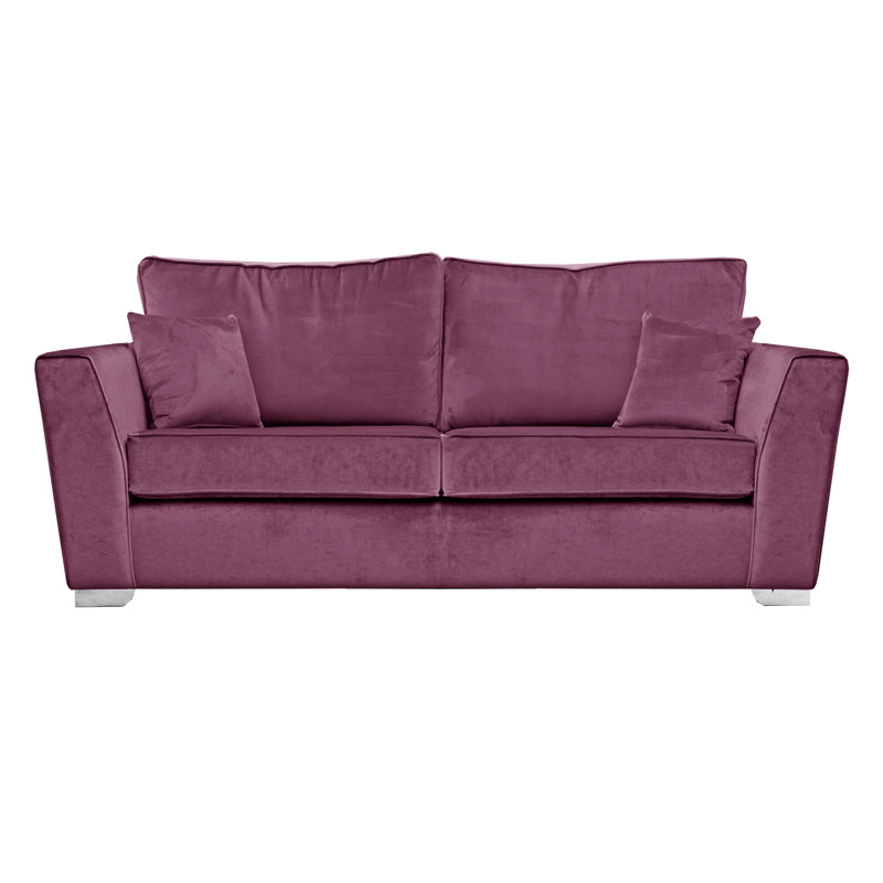 Quade Velvet Sofa, Purple
