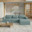 255cm Modular L-Shaped Sofa Bed, 7-in-1 Boneless Cloud Couch, Chenille Sectional, No Assembly, Teal