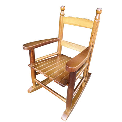 S Rocking Chair In Oak - Hardwood Suitable For Indoors & Outdoors Back Rest 110 Lbs Capacity 13.82 In. Depth 'S Solid Wood Material Indoor And Outdoor Ready Comfortable Seat 22.19 Height 4.22 Lb
