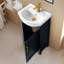 Meuble-lavabo simple 20 po avec plateau en céramique Boesch-2099605539