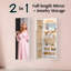 Miroir pleine grandeur avec rangement-549456317