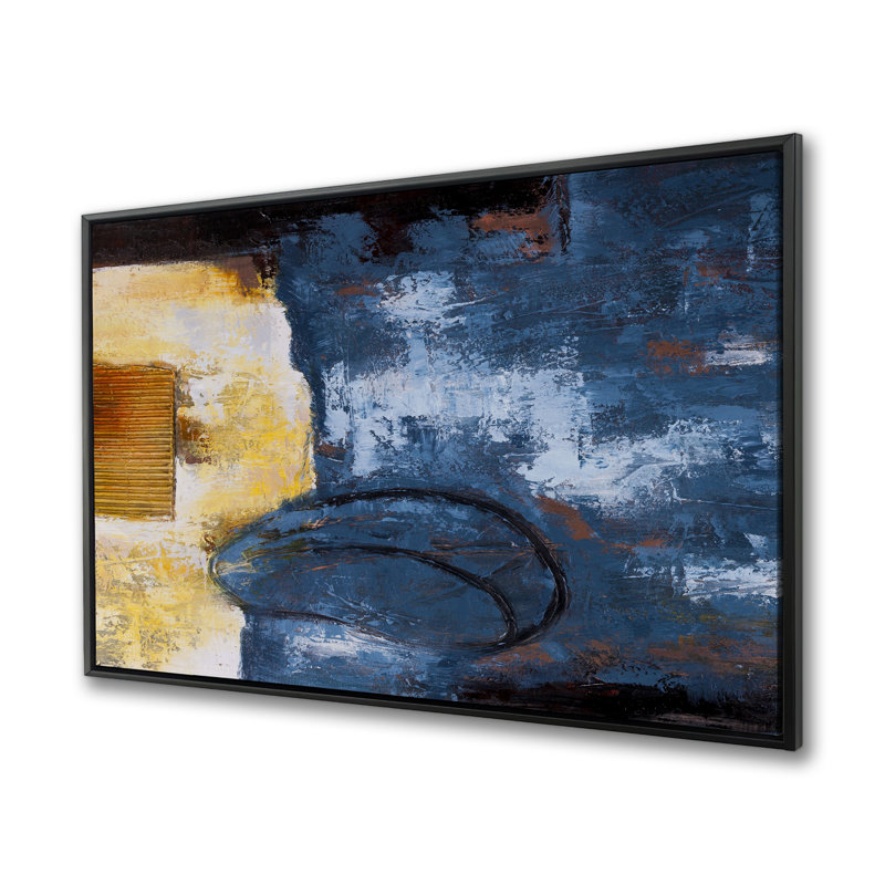 Abstract Art with Numbers - Industrial Typo Canvas Decor