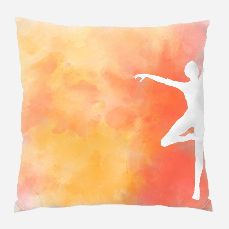 Housse et insert de coussin carré Brode Silhouette, Microsuède, Intérieur