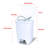 GLAD™ White Plastic Step Trash Can-93022865-93022866