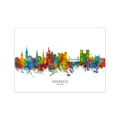 Inverness Scotland Skyline by Michael Tompsett - Print