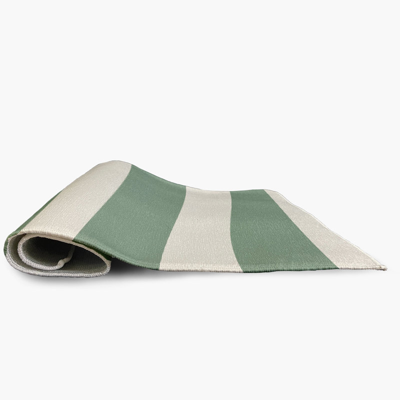 Tapis intérieur / extérieur rayé Annawan, Rectangle 3 pi x 5 pi