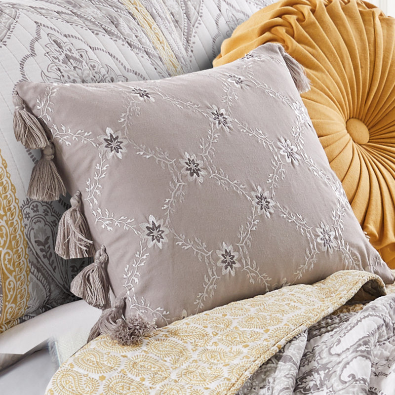 St. Ives Emb. Pillow with Tassels