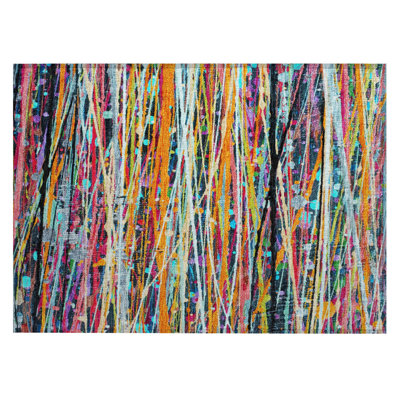 Machine Washable Indoor/Outdoor Amanda ACN2125 Striped Rug