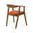 Jeyhan Open Back Dining Chairs with Arms in Rubberwood and Fabric-691480607-691480606-727476590