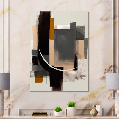 Warm Watercolor Abstract II - Modern Canvas Wall Art