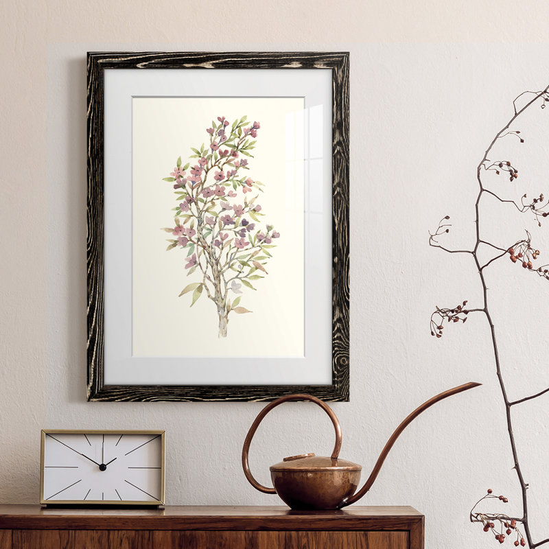Twig Study I - cadre photo, H 44 po x l 31 po x P 1 po, Cadre noir