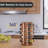 Freestanding Stainless Steel Spice Jar & Rack Set-550869069