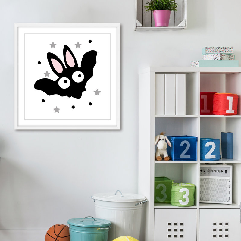 «Black Bunny Bat» par Katarina Snygg, reproduction encadrée, H 24 po x l 24 po x P 1,5 po