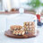 Libbey Round Wood Server Cake Stand with Glass Dome