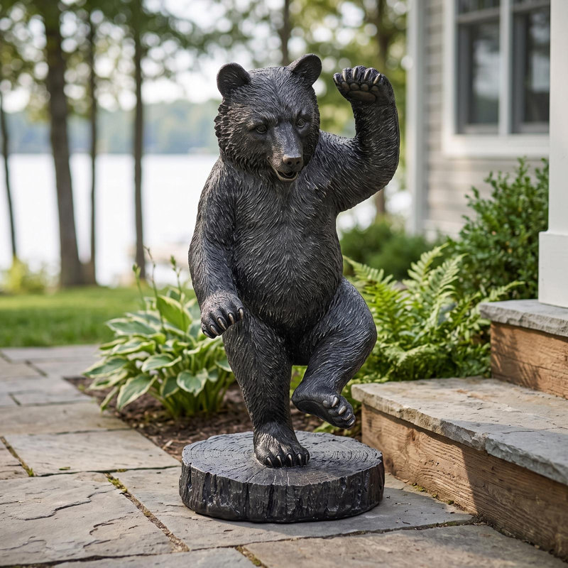 Statue de jardin à danse ours