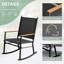 Chaises berçantes de patio pour 2 personnes-1895964414