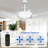 Gerede 36" Integrated LED Retractable Ceiling Fan-598517736