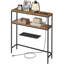 Console avec prise de courant, canapé étroit à 2 niveaux avec 2 tablettes, 7,9 po x 31,5 po x 31,5 po, pour le salon, le couloir, le vestibule