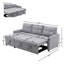 209Cm Linen Square Arms Sofa Bed-862028754