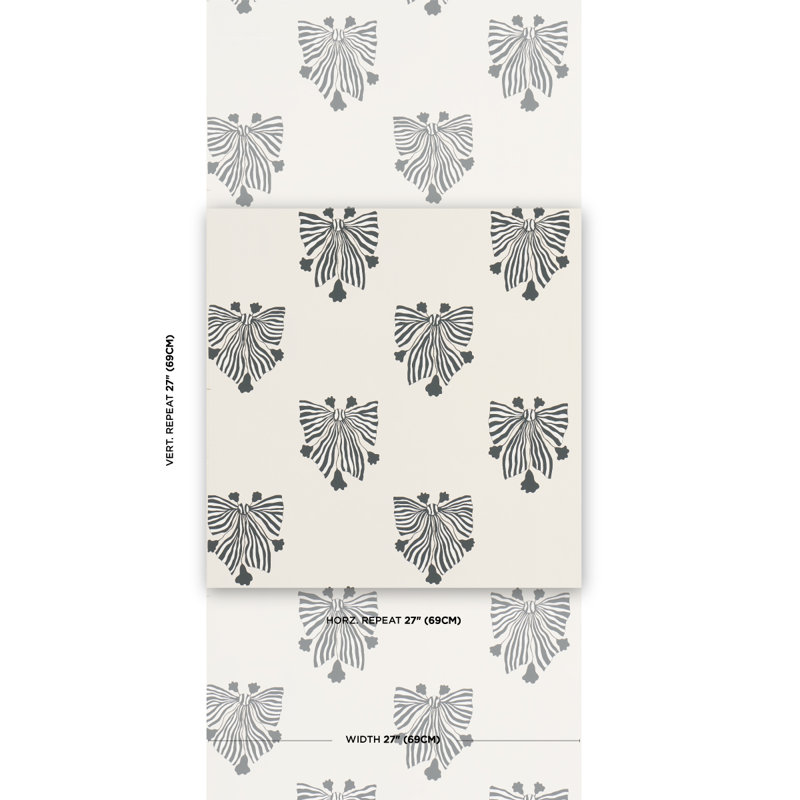 Schumacher x Marian Mcevoy Bow-Wow-Wow Wallpaper, Cream