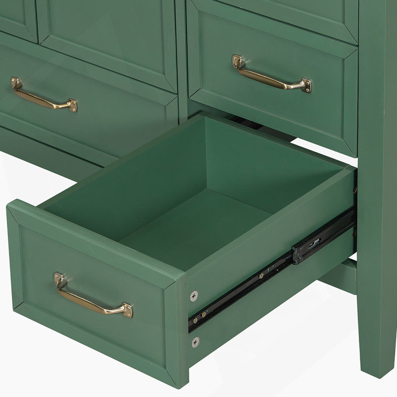 Meuble-lavabo de salle de bain avec lavabo, avec porte à fermeture en douceur, plusieurs tiroirs, structure en bois massif et matériaux de qualité supérieure pour un rangement et un style améliorés