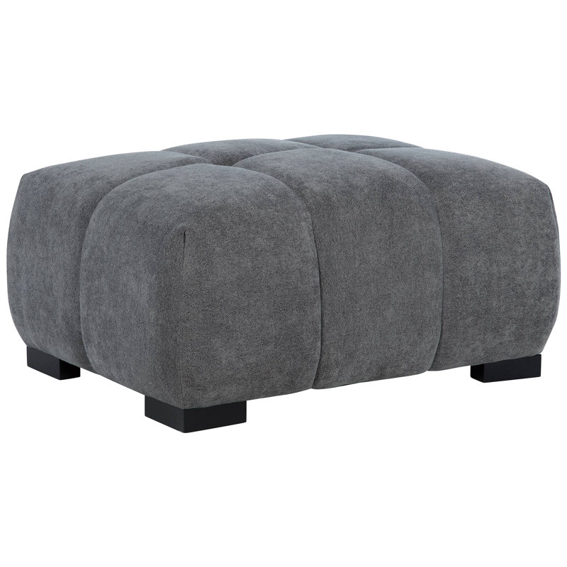 Repose-pieds rembourré rectangulaire