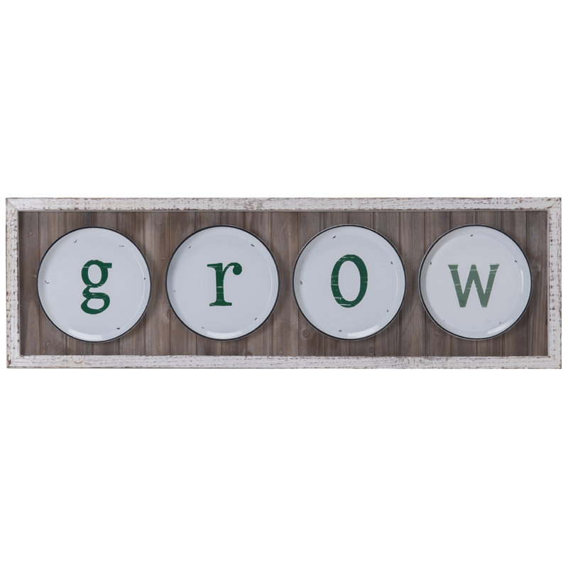 "GROW", œuvre d'art sur bois