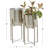 2 - Piece Metal Dome Indoor Outdoor Planter with Removable Stand Set-257535186