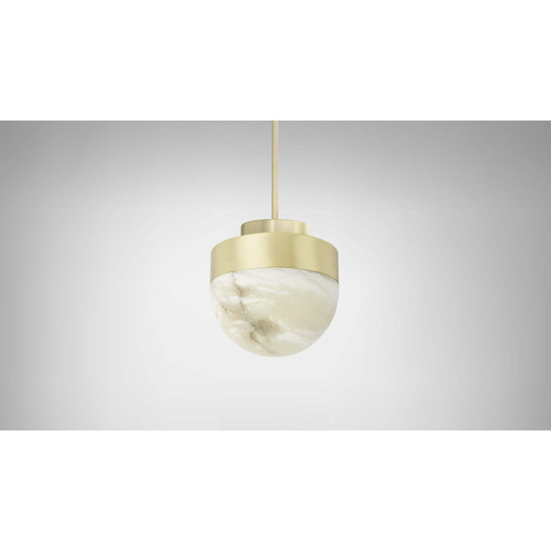 Luminaire suspendu Lucid, Laiton satiné