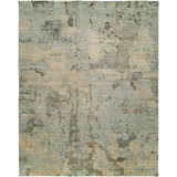 Abstract Area Rug in Blue