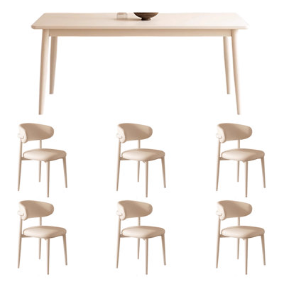 Table et chaise en pierre blanche crème Wind Wind