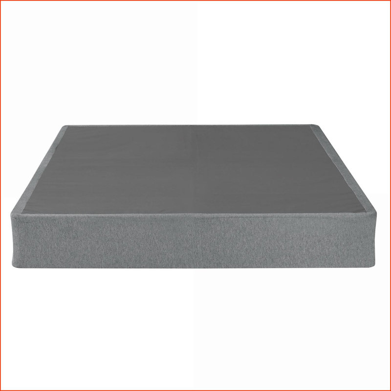 Mattress Foundations | Folding Portable Box Spring with Detachable Cover, Slate Gray | Twin XL | Polyester, Extra-long Twin